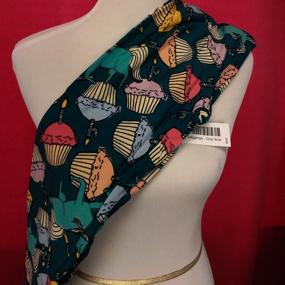 Lularoe - Unicorn and Cupcake Leggins (New-OS) - Picture 1 of 1